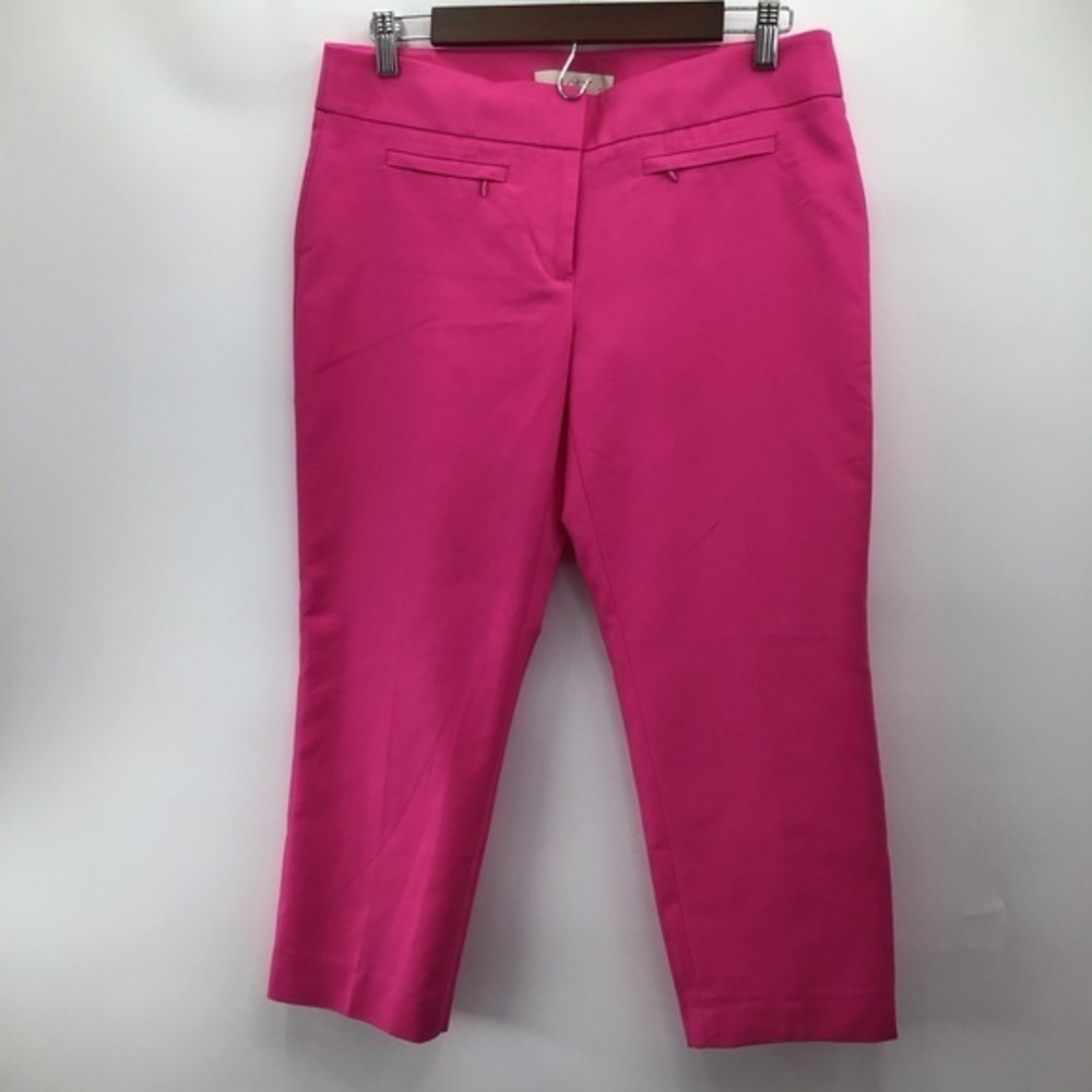 LOFT Bright Pink Cotton Capris